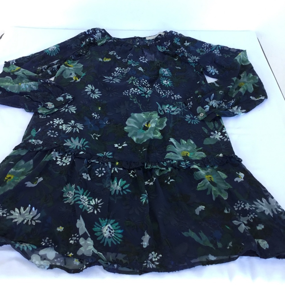 LOFT Flounce Dress - EXTRA SMALL - Picture 2 of 6